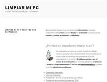 Tablet Screenshot of limpiarmipc.es